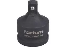 Fortum 4703108 Adaptér, vnútorný 3/4” na vonkajší 1/2”, dĺžka 52mm