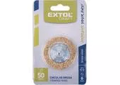 Extol Craft 17052 Okružný vlnitý kartáč so stopkou, pomosadzený drôt 0,3mm, 50mm, stopka pr.6mm