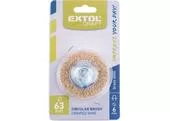 Extol Craft 17053 Okružný vlnitý kartáč so stopkou, pomosadzený drôt 0,3mm, 63mm, stopka pr.6mm