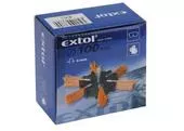 Extol Craft 17060 Okružný vlnitý kartáč so stopkou, nylonový drôt 1,2mm, 100mm, šírka 20mm, nylon