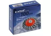 Extol Craft 17012 Miskový vrkočový kartáč M14, oceľový drôt 0,5mm, 100mm