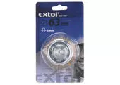 Extol Craft 17058 Hrnčekový kartáč so stopkou, vlnitý pomosadzený drôt 0,3mm, 75mm, stopka pr.6mm