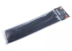 Extol Premium 8856170 Pásky sťahovacie čierne, 7,6x380mm, 50ks