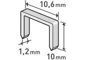 Extol Premium 8852203 Spony do sponkovacej pištole 1000ks, dĺžka/L 10mm