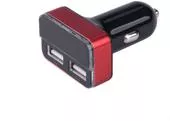 Extol Energy 42084 Nabíjačka USB do auta, 12-24V, výstup 5V/3,1A, 2xUSB, LCD, 12V/24V, 2xUSB