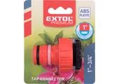 Extol Premium 8876518 Rýchlospojka na záhradný ventil plastová, 1", adaptér na 3/4''
