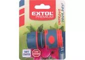 Extol Premium 8876402 Rýchlospojka na hadicu plastová, 1/2'', STOP ventil
