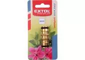 Extol Premium 8876036 Rýchlospojka na hadice mosadzná, obojstranná, mosadz