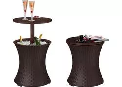 Strend Pro 2171561 Bar Keter COOL BAR RATTAN, hnedá whiskey, multifunkčný