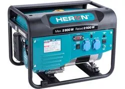 Heron Elektrocentrála rámová benzínová 230V, 2,8kW, 6,5HP 8896416