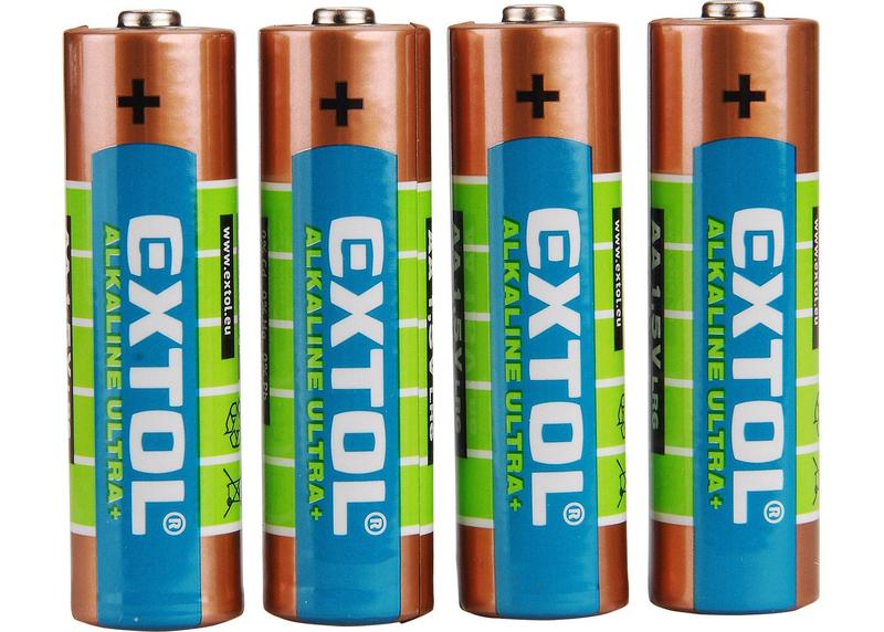 Extol Energy 42011 Batéria alkalická 4ks, 1,5V, typ AA