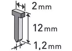 Extol Premium 8852404 Klince do sponkovacej pištole 1000ks, dĺžka/L 12mm