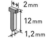 Extol Premium 8852404 Klince do sponkovacej pištole 1000ks, dĺžka/L 12mm