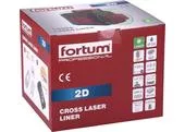 Fortum 4780214 Vodováha laserová samonivelačná, 2D(1H360+1V360), zelený laser, Li-ion akumulátor