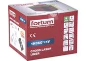 Fortum 4780209 Vodováha laserová samonivelačná, 1D1V(1H360+1V), zelený laser, Li-ion akumulátor