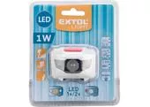 Extol Light 43102 Čelovka 1W + 2LED, 4 režimy svietenia, max. dosvit 15m