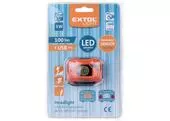 Extol Light 43180 Čelovka akumulátorová 3W LED, 3,7V/1,2Ah Li-ion, nabíjanie cez USB