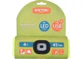 Extol Light 43194 Čiapka s čelovým svetlom, 4xLED, 45lm, 300mAh Li-ion, žltá