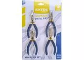 Extol Craft 7724 Kliešte mini, penová rukovať, TÜV/GS, 4-dielna sada