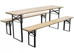 DORTMUND Standard3 Set pivný, stôl 175x46x77 cm, 2x lavica 175x23x47 cm, drevo 25 mm 802027A