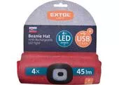 Extol Light 43451 Čiapka s čelovým svetlom, 4x LED, trikolóra