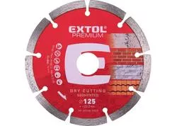 Extol Premium 108712 Kotúč rezný diamantový segmentový, 125mmx22,2mm, suché rezanie