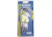 Extol Craft 66011 L-kľúče TORX, 9-dielna sada