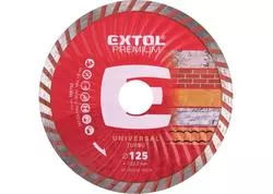 Extol Premium 108752 Kotúč rezný diamantový Turbo, 125mmx22,2mm, suché a mokré rezanie