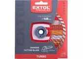 Extol Premium 108752 Kotúč rezný diamantový Turbo, 125mmx22,2mm, suché a mokré rezanie