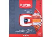 Extol Premium 108755 Kotúč rezný diamantový Turbo, 230mmx22,2mm, suché a mokré rezanie