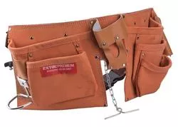 Extol Premium 420 Vrecko na náradie, dvojdielne, 9 vreciek, kovové oko