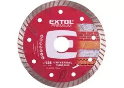 Extol Premium 8803032 Kotúč rezný diamantový Turbo plus, 125mmx22,2mm, suché a mokré rezanie