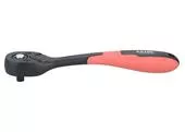 Extol Premium 8816408 Račňa 1/4" vyhnutá poplastovaná 72-zubová, Cr-V