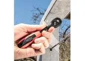 Extol Premium 8816408 Račňa 1/4" vyhnutá poplastovaná 72-zubová, Cr-V
