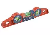 Extol Premium 8823890 Vodováha hliníková, 3 libely, magnetická Torpedo, 250mm, frézovaná