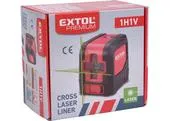 Extol Premium 8823306 Vodováha laserová krížová, samonivelačná, zelený laser, 1H1V