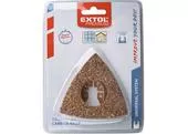 Extol Premium 8803860 Rašpľa trojuholníková na keramiku a porobetón 78mm, volfrám, tvrdokov