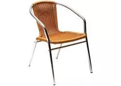 DEMA 41066D Hliníková záhradná stolička s výpletom Comfort