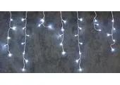 MagicHome Vianoce Reťaz Icicle, 200 LED studená biela, cencúľová, jednoduché svietenie, časovač