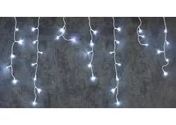 MagicHome Vianoce Reťaz Icicle, 200 LED studená biela, MULTI CONNECT, cencúľová, jednoduché svietenie