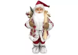 MagicHome 8091020 Dekorácia Vianoce, Santa stojaci, červený, 46 cm
