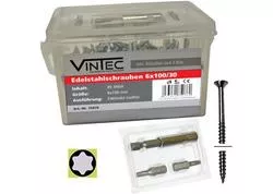 Vintec 75076V Nerezové skrutky 6x100 T30, 85 ks