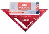 Extol Premium 8825100 Uholník hliníkový s príložníkom 175mm, uhlomer, hliník