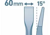 Extol Premium 8801508 Sekáč plochý SDS-plus, 400mm, šírka 60mm