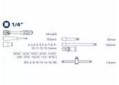 Fortum 4700031 Sada 19-dielna nástrčných kľúčov Multi-lock
