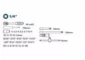 Fortum 4700031 Sada 19-dielna nástrčných kľúčov Multi-lock