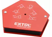 Extol Premium 8815194 Uholník magnetický na zváranie, 30°-45°-60°-75°-90°-135°., sila magnetu 23kg
