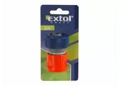 Extol Craft 70104 Rýchlospojka na hadicu plastová, 3/4", STOP ventil, 3/4", STOP ventil