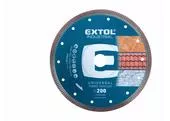 Extol Industrial 8703046 Kotúč rezný diamantový Turbo Thin Cut, 200mm, suché aj mokré rezanie