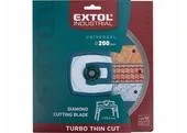 Extol Industrial 8703046 Kotúč rezný diamantový Turbo Thin Cut, 200mm, suché aj mokré rezanie